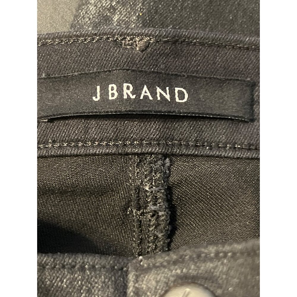 J Brand Womens Maria Skinny Jeans Black Cristalline Denim Size 26 USA - Picture 4 of 6